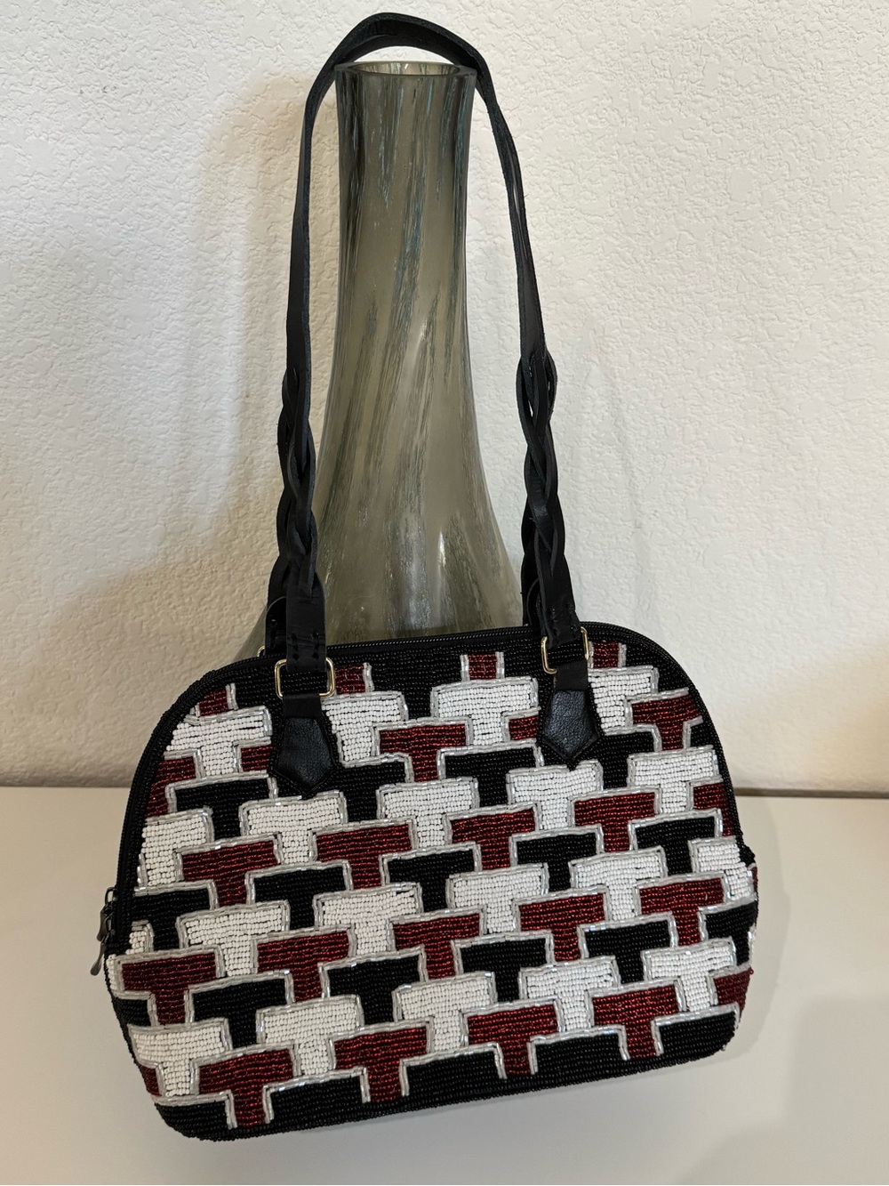 Texas Tech Vintage Beaded Purse